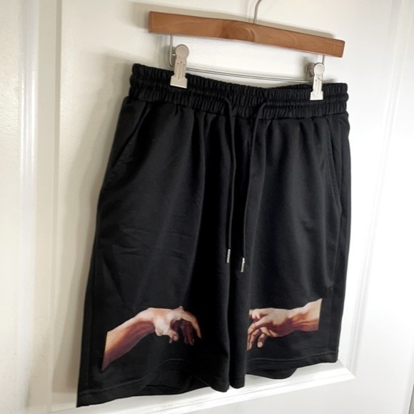 SHEIN | Women’s SHEIN Hands Graphic Drawstring Black Shorts Size Small. - Picture 5 of 6
